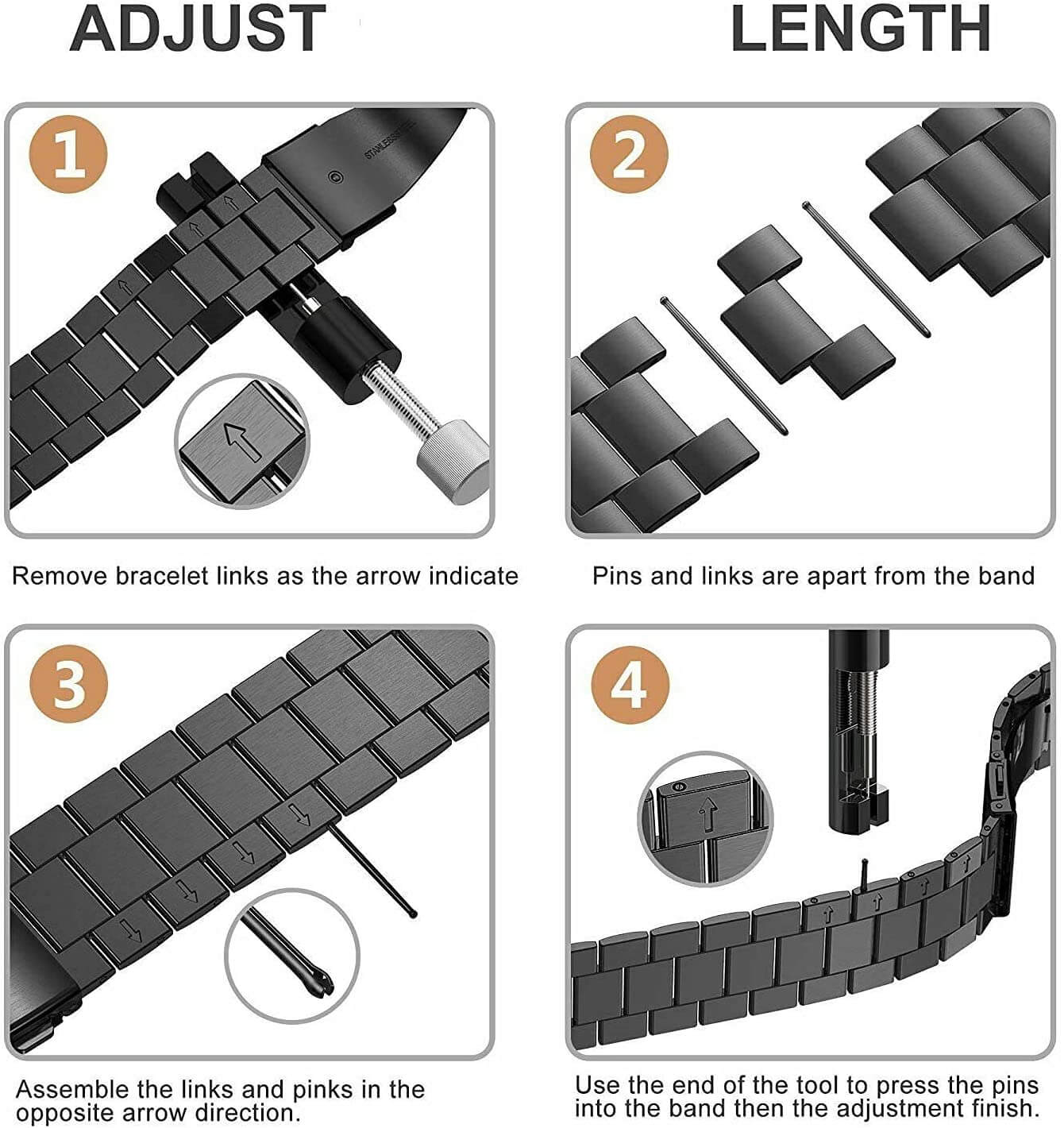 Adjustment Tool How To Adjust Link Watch Band Metal Watch Tool To
