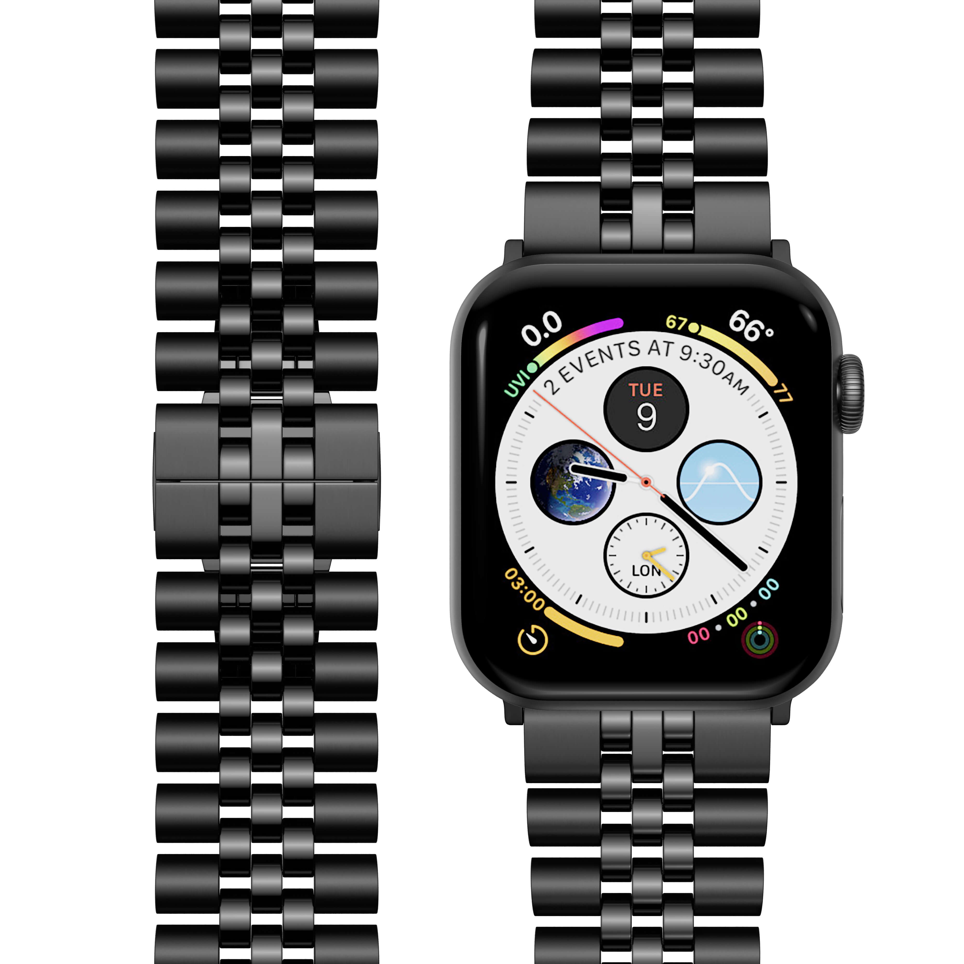 Black Apple watch strap#Color_Black