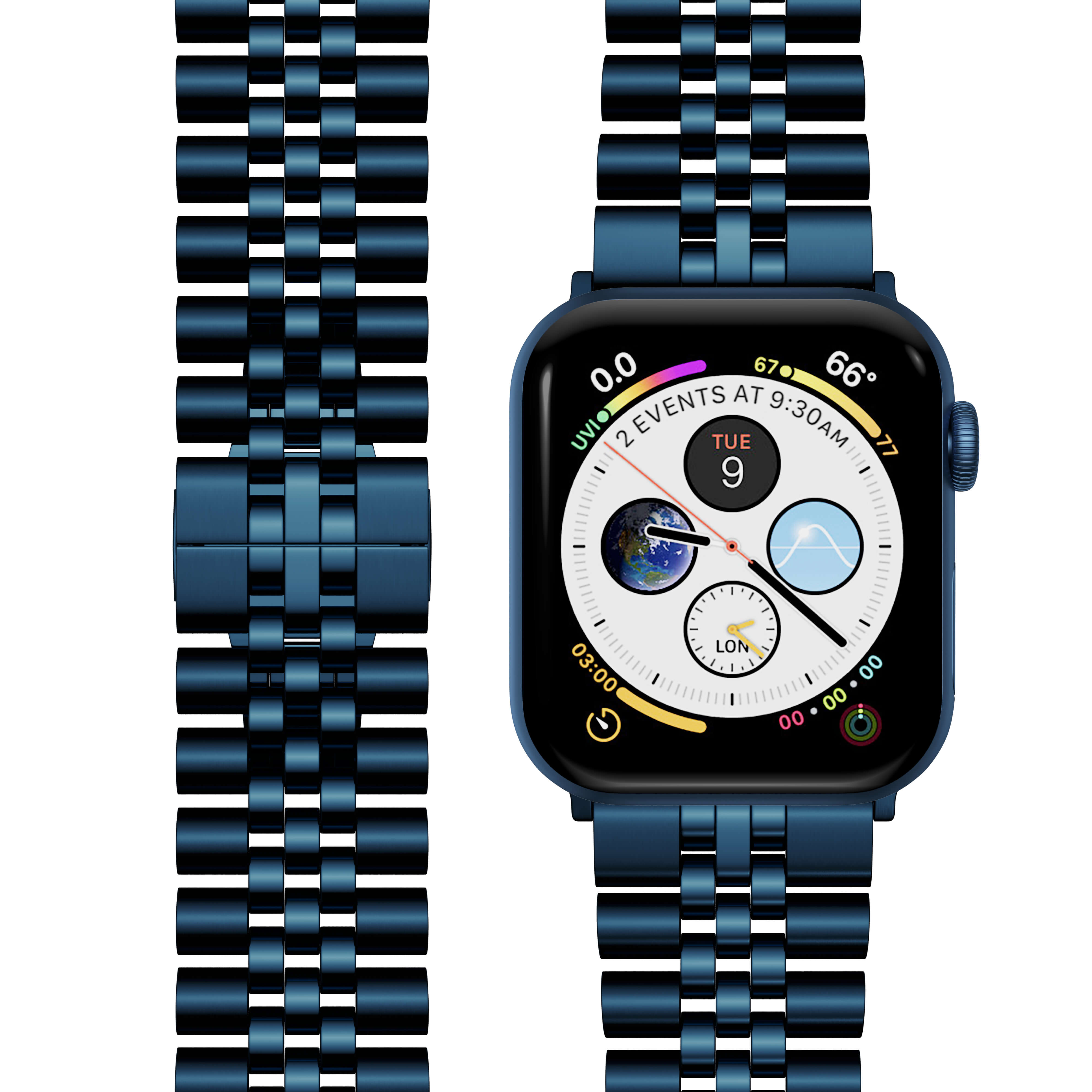 Blue Apple watch strap #Color_Blue
