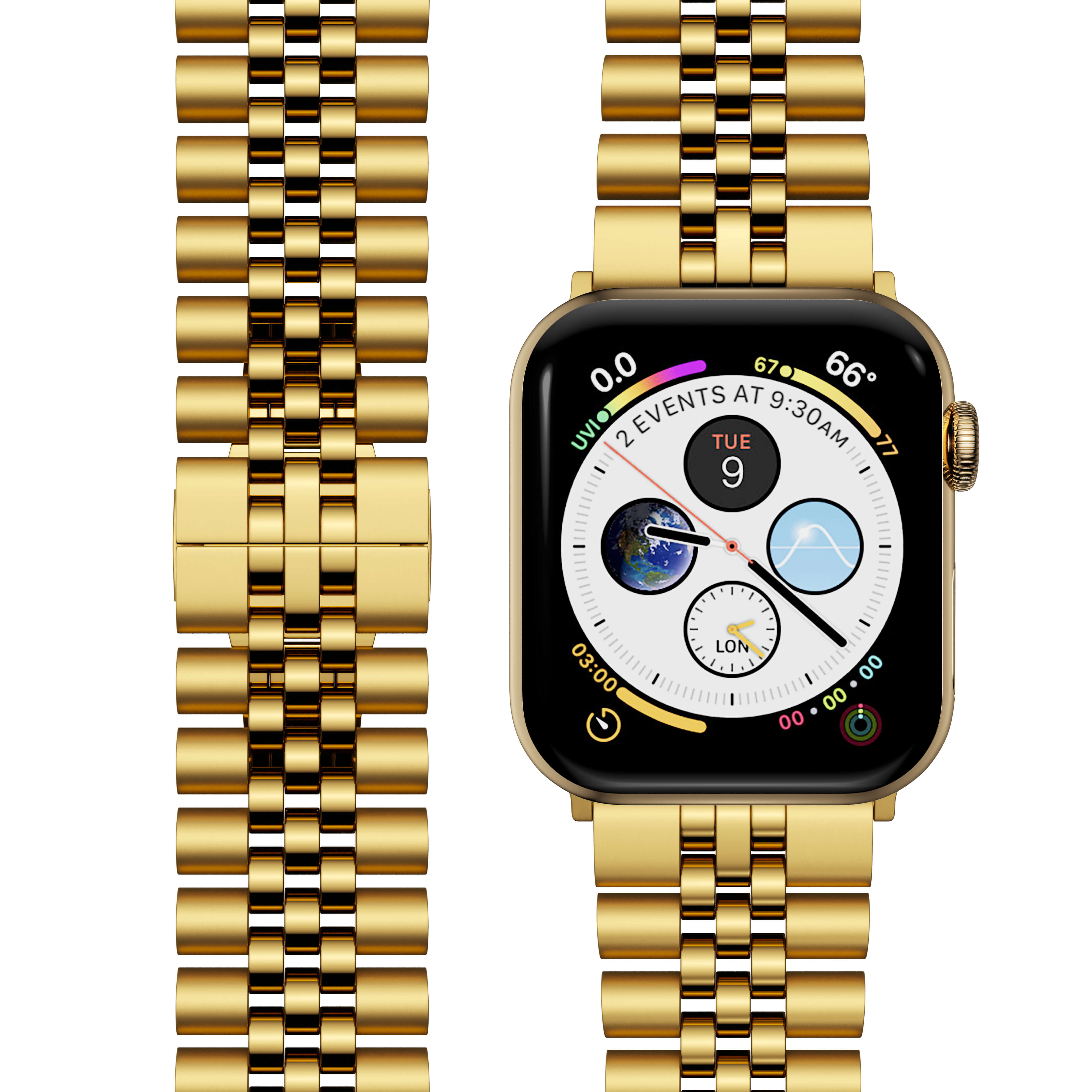 Gold Apple watch strap #Color_Gold