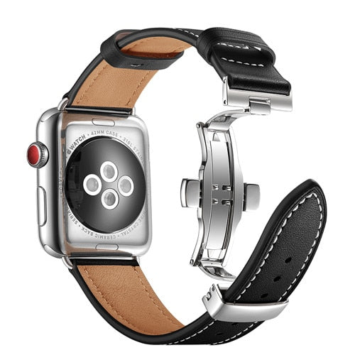 Butterfly Bracelet Leather Strap for Apple Watch